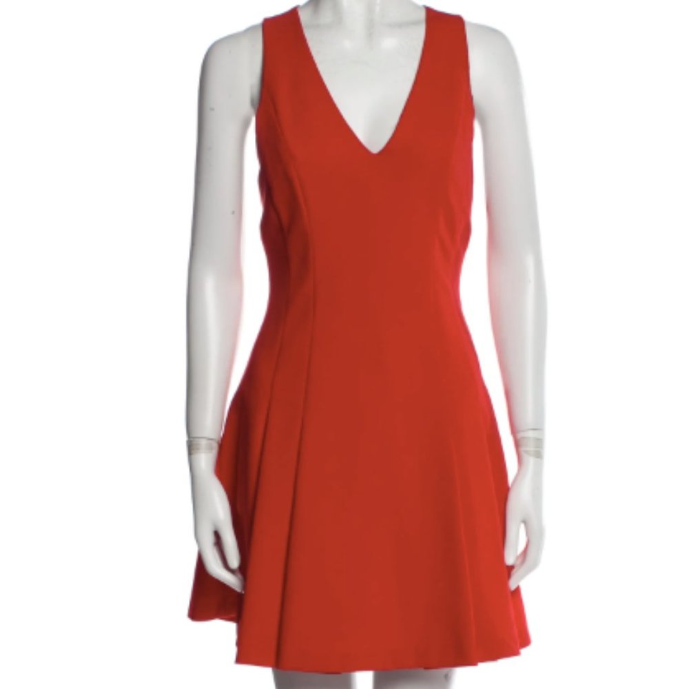 Alice + Olivia Red A-Line Mini Dress
